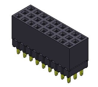 Женская строка соединителя 2.00mm заголовка тройная повысила тип 3*2PIN к 3*40PIN