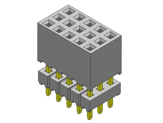 Женская строка соединителя 2.00mm заголовка тройная повысила тип 3*2PIN к 3*40PIN