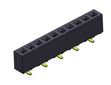 строка SMT 2.00mm одиночная ПЕЧАТАЕТ соединитель 1*2PIN заголовка PCB к 1*40PIN H=4.30mm