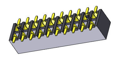 ТИП 2 *2PIN заголовка SMT низкопрофильного 2.00mm женское к 2*40PIN