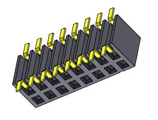 соединители заголовка Pin 2.00mm удваивают ТИП 2 *2PIN входа SMT стороны строки к 2*25PIN