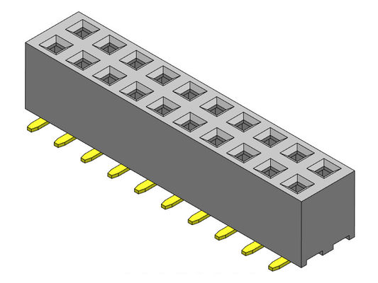 соединитель 2*2PIN заголовка PCB строки 2.00mm двойной к 2*40PIN с колышками