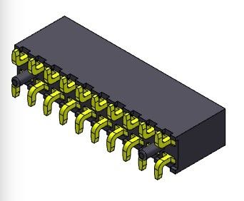 Женское ТИП 2 *2PIN строки SMT соединителя 2.00mm заголовка двойное к 2*40PIN H=6.35mm