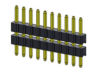 ТИП 1 *2PIN ПОГРУЖЕНИЯ стога строки соединителя 2.00mm заголовка Pin одиночный к 1*40PIN H=2.00MM
