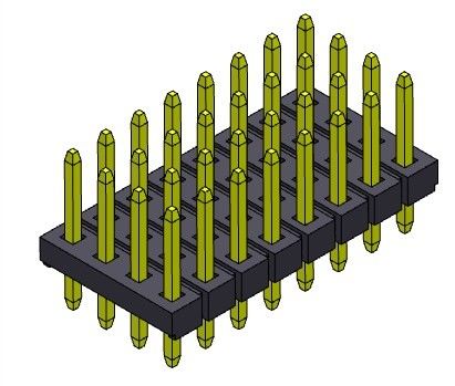 Строка квадрацикла соединителя 2.00mm заголовка Pin прямо ПЕЧАТАЕТ 4*3PIN к 4*40PIN H=1.50MM