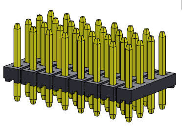 Строка квадрацикла соединителя 2.00mm заголовка Pin прямо ПЕЧАТАЕТ 4*3PIN к 4*40PIN H=1.50MM