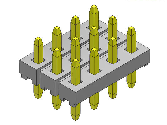 Строка квадрацикла соединителя 2.00mm заголовка Pin прямо ПЕЧАТАЕТ 4*3PIN к 4*40PIN H=1.50MM