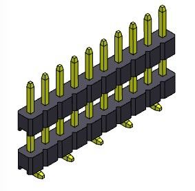 ТИП 1 *2PIN стога SMT строки соединителя 2.00mm заголовка Pin одиночный к 1*40PIN