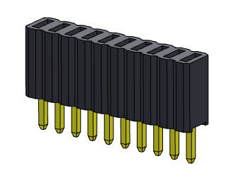 Тип 1 *2PIN женской строки соединителя 1.27mm заголовка одиночной прямой к 1*50PIN H=4.60mm
