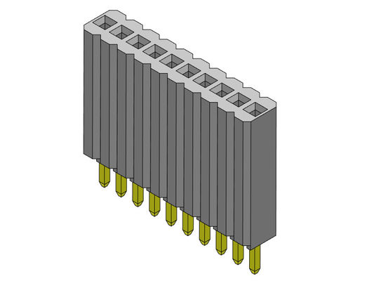 Тип 1 *2PIN женской строки соединителя 1.27mm заголовка одиночной прямой к 1*50PIN H=8.50mm