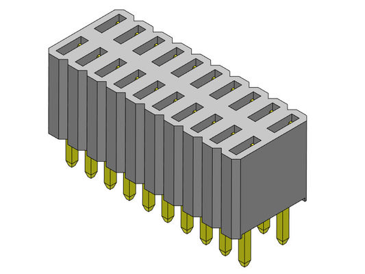 Тип 2 *3PIN женской строки соединителя 1.27mm заголовка двойной прямое к 2*50PIN H=4.60mm