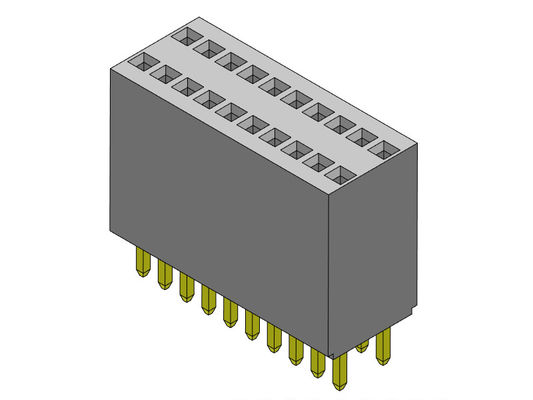 Тип 2 *2PIN женской строки соединителя 1.27mm заголовка двойной прямое к 2*35PIN H=8.50mm
