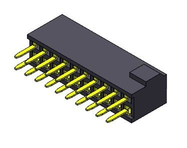 Тип женской строки соединителя 1.27mm заголовка двойной прямой с рему 2*3PIN к 2*50PIN H=4.40mm