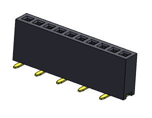 Женский тип 1 *2PIN строки SMT соединителя 1.27mm заголовка одиночный к 1*40PIN H=4.30mm