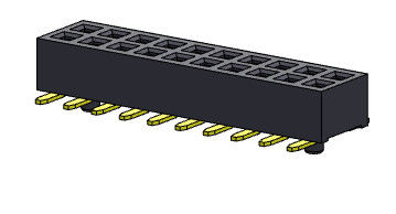 Женская строка соединителя 1.27mm заголовка двойная с типом 1 *3PIN колышков SMT к 1*40PIN H=2.00mm