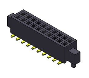 Женская строка соединителя 1.27mm заголовка двойная с типом 2 *3PIN колышков SMT к 2*50PIN H=3.40mm