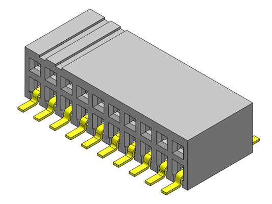Женское тип 2 *2PIN входа SMT Sild строки соединителя 1.27mm заголовка двойное к 2*40PIN H=3.45mm