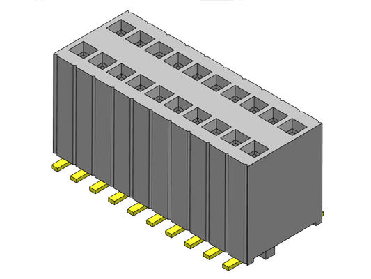 Женская строка соединителя 1.27mm заголовка двойная с типом 2 *3PIN колышков SMT к 2*50PIN H=5.75mm