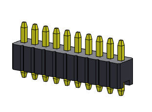 Тип 1 *2PIN одиночной строки соединителя 1.27mm Serise заголовка Pin прямой к 1*50PIN SQ0.46mm