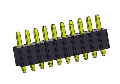 Тип 1 *2PIN одиночной строки соединителя 1.27mm Serise заголовка Pin прямой к 1*50PIN SQ0.46mm