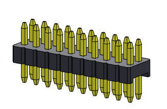 Тип 2 *2PIN двойной строки соединителя 1.27mm Serise заголовка Pin прямое к 2*50PIN SQ0.40mm