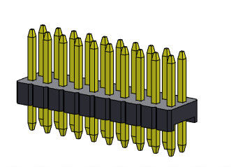 Тип 2 *2PIN двойной строки соединителя 1.27mm Serise заголовка Pin прямое к 2*50PIN SQ0.40mm