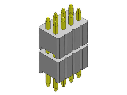 Стога строки соединителя 1.27mm Serise заголовка Pin тип 2 *2PIN двойного прямое к 2*50PIN SQ0.40mm