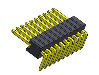 Тип 1 *2PIN одиночной строки соединителя 1.27mm Serise заголовка Pin R/A прямой к 1*50PIN SQ0.46mm