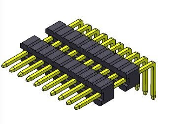 соединитель 1*2PIN заголовка Pin 1.27mm женский к 1*50PIN SQ0.40mm