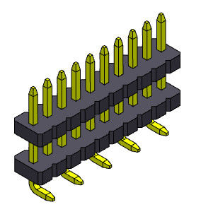 Соединитель 1*2PIN заголовка Pin SMT женский к 1*40PIN SQ0.40mm