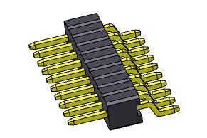 соединителя заголовка Pin 1.27mm контактный разъем R/A 1*3PIN женского всеобщий к 1*33PIN