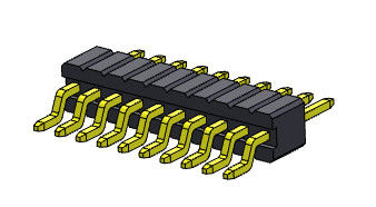 соединителя заголовка Pin 1.27mm контактный разъем R/A 1*3PIN женского всеобщий к 1*33PIN