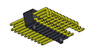 контактные разъемы 1.27mm всеобщие удваивают строка R/A 1*2PIN к 1*33PIN SQ0.40mm
