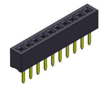 Тип 1 *2PIN женской строки соединителя 1.00mm заголовка одиночной прямой к 1*40PIN H=2.10mm