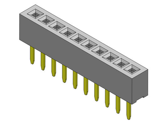 Тип 1 *2PIN женской строки соединителя 1.00mm заголовка одиночной прямой к 1*40PIN H=2.10mm