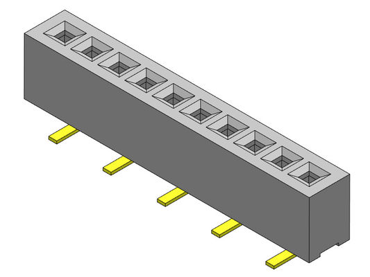 Женский тип 1 *2PIN строки SMT соединителя 1.00mm заголовка одиночный к 1*40PIN H=2.10mm