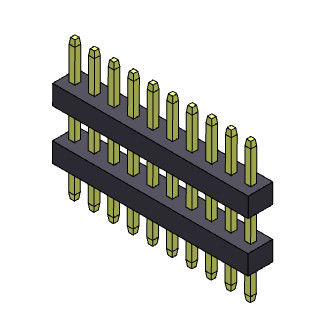 Стога строки соединителя 1.00mm заголовка Pin тип 1 *3PIN одиночного прямой к 1*40PIN SQ0.30mm
