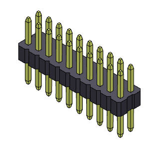 2*3PIN к строки соединителя 1.00mm заголовка Pin 2*40PIN типу женской двойной прямому
