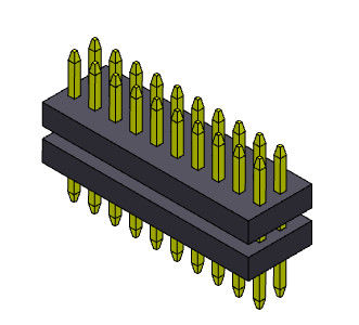 2*3PIN к стога соединителя 1.00mm заголовка Pin 2*40PIN SQ0.30mm типу женского прямому