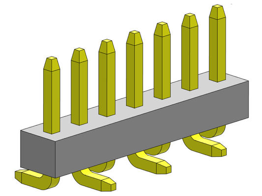 тип 1 *2PIN соединителя SMT заголовка Pin одиночной строки 1.00mm женский к 1*40PIN