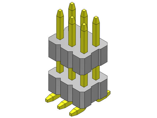 стог прямое SMT 2*2PIN контактного разъема двойной строки 1.00mm женский к 2*40PIN