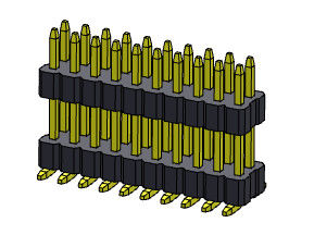 стог прямое SMT 2*2PIN контактного разъема двойной строки 1.00mm женский к 2*40PIN
