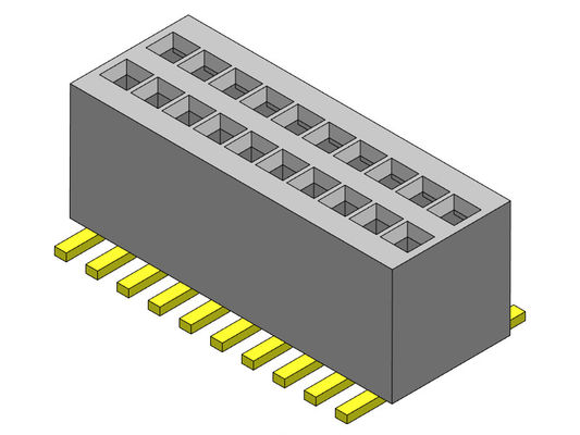 женщина строки SMT 0.80mm двойная к женскому заголовку 2*3PIN Pin к 2*50PIN