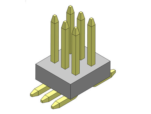Тангаж 0.8*1.2mm 2*3PIN к строке соединителя 0.8mm заголовка Pin 2*50PIN женской двойной