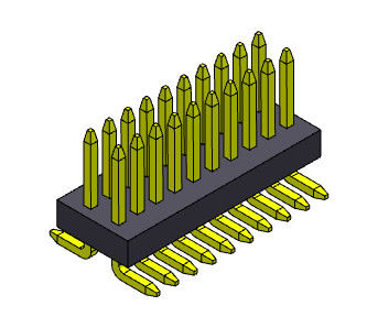 Тангаж 0.8*1.2mm 2*3PIN к строке соединителя 0.8mm заголовка Pin 2*50PIN женской двойной