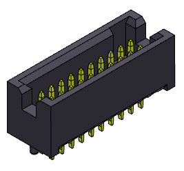 соединитель 1.0AMP заголовка коробки 1.27mm для компьютера Mainboard