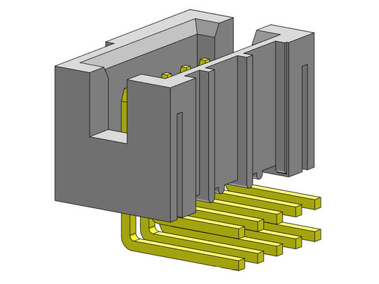тип 1.0AMP погружения двойной строки соединителя заголовка коробки 1.27mm R/A