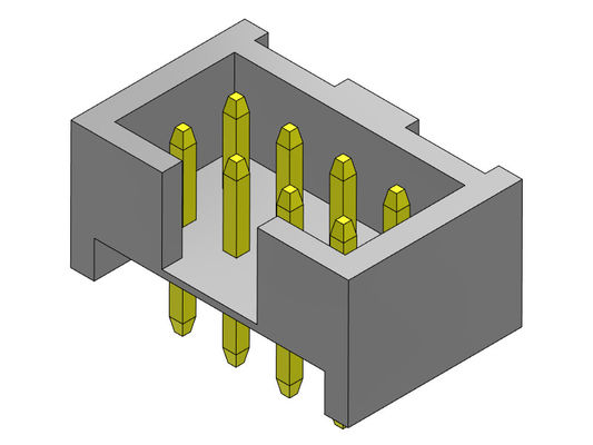 тип H=4.80mm погружения двойной строки соединителя заголовка коробки тангажа 2mm прямой