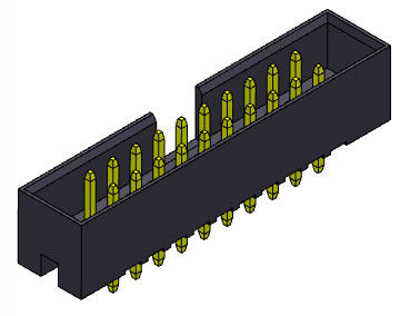 тип H=5.60mm погружения двойной строки заголовка 2mm коробки 500V AC/DC прямой