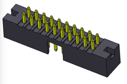 тип H=5.60mm погружения двойной строки заголовка 2mm коробки 500V AC/DC прямой